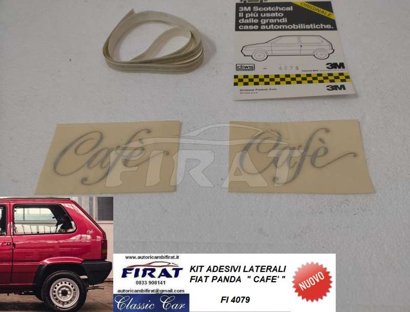 ADESIVI FIAT PANDA CAFE'